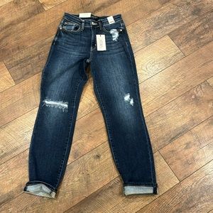 Judy Blue Boyfriend Jean 0/24 NWT